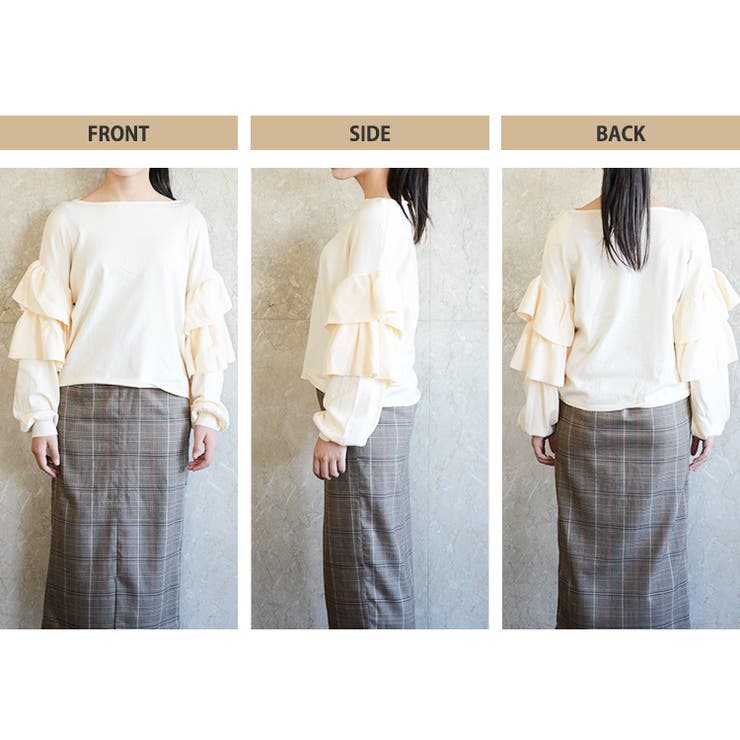 冬新作 フリル袖 ニットトップス | ShopNikoNiko | 詳細画像6 