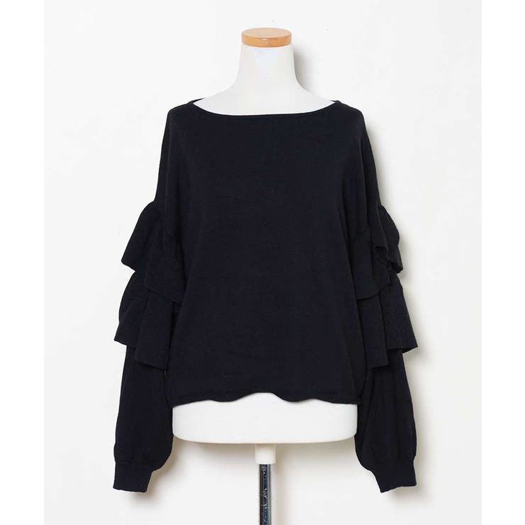 冬新作 フリル袖 ニットトップス | ShopNikoNiko | 詳細画像16 