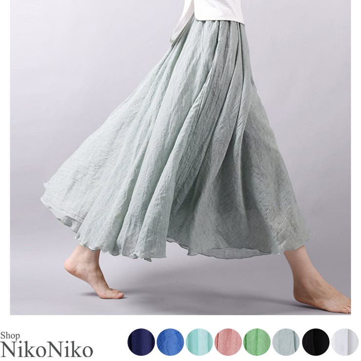 冬新作 リネンロングスカート ma | ShopNikoNiko | 詳細画像1 
