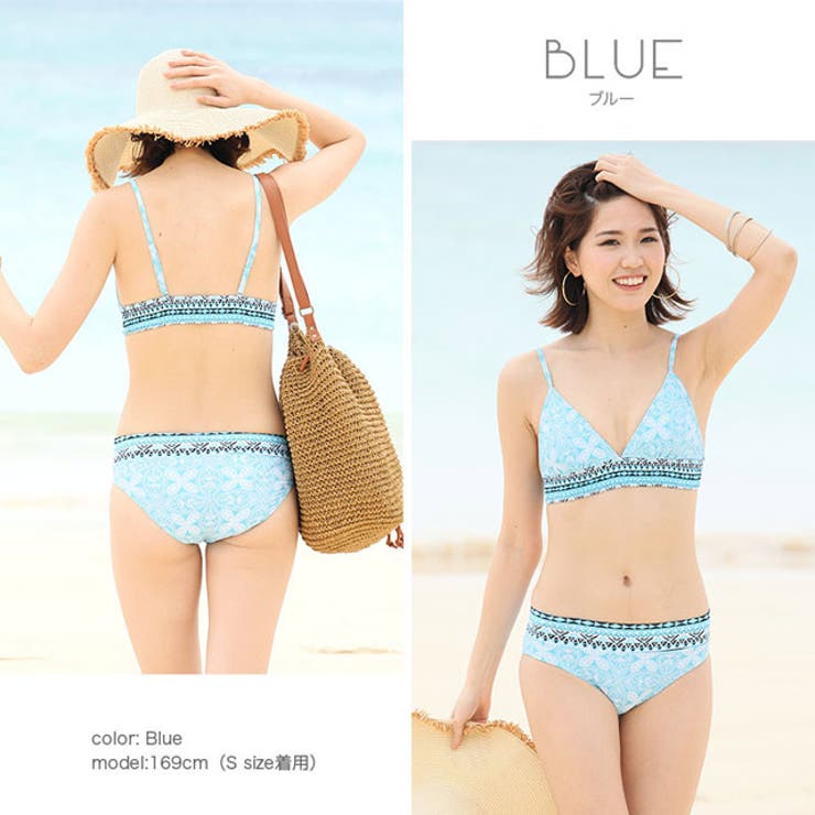 夏新作 ビスチェ風三角ビキニ 水着[品番：MG000006808]｜ShopNikoNiko