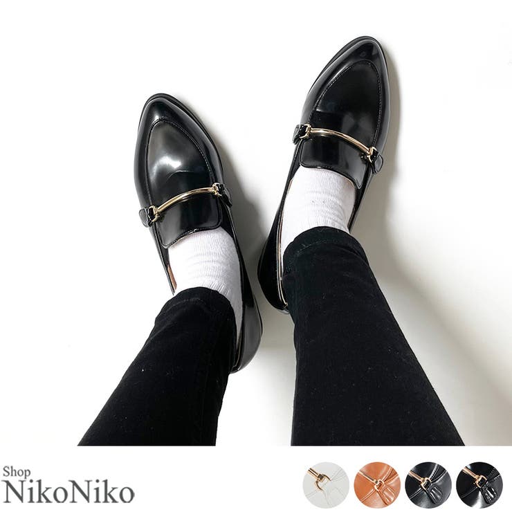 夏新作 ビットローファー シューズ 靴 レディース ローファー ビット | ShopNikoNiko | 詳細画像1 