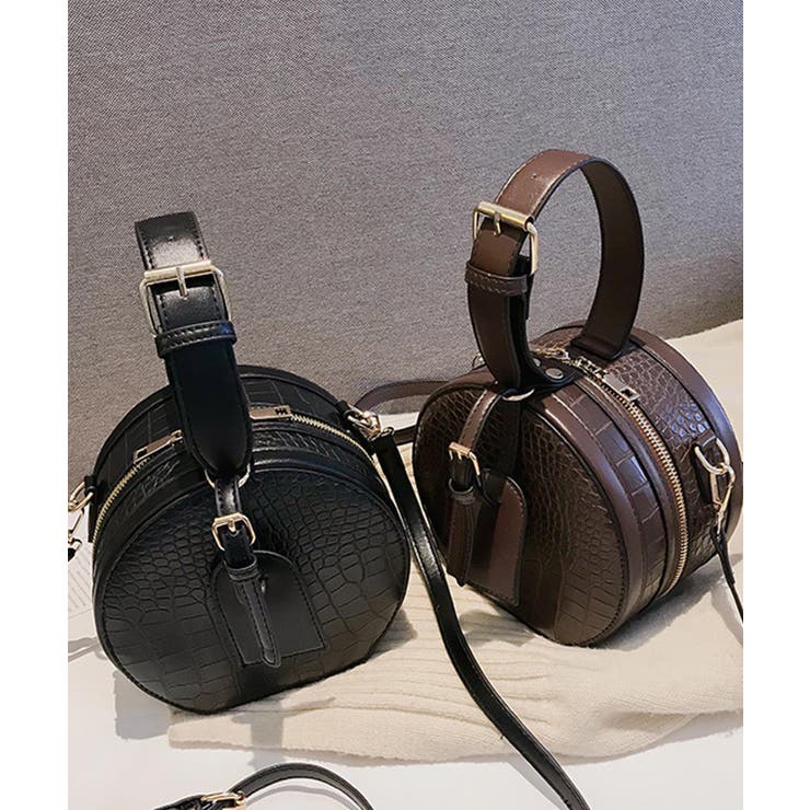 春新作 クロコ調ラウンドバッグ バッグ | ShopNikoNiko | 詳細画像9 