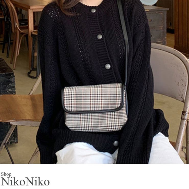 夏新作 グレンチェックマルチバッグ バッグ | ShopNikoNiko | 詳細画像1 