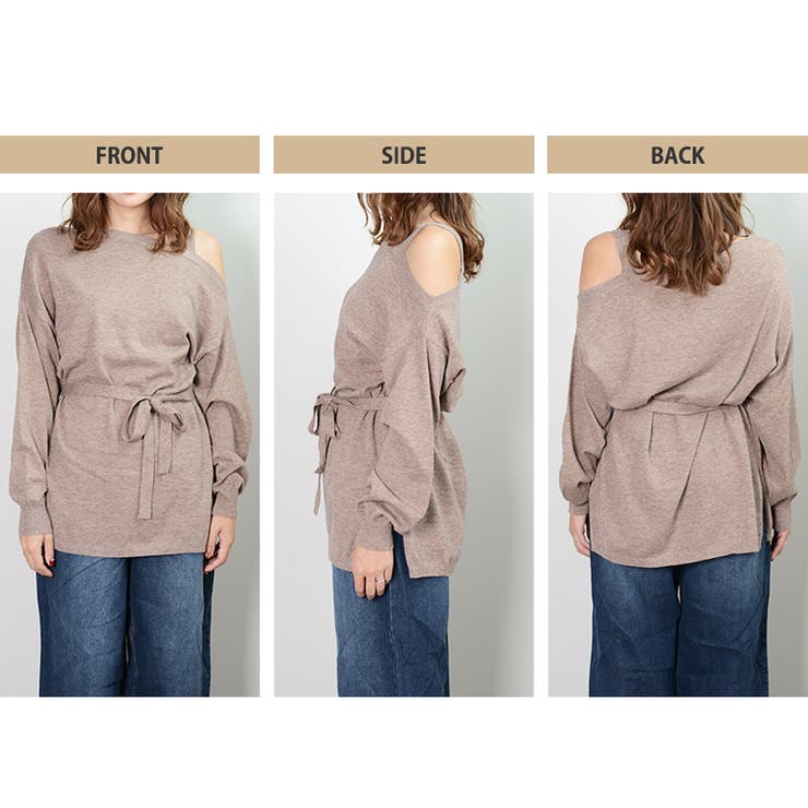 冬新作 ワンショルドッキングチュニック トップス | ShopNikoNiko | 詳細画像5 