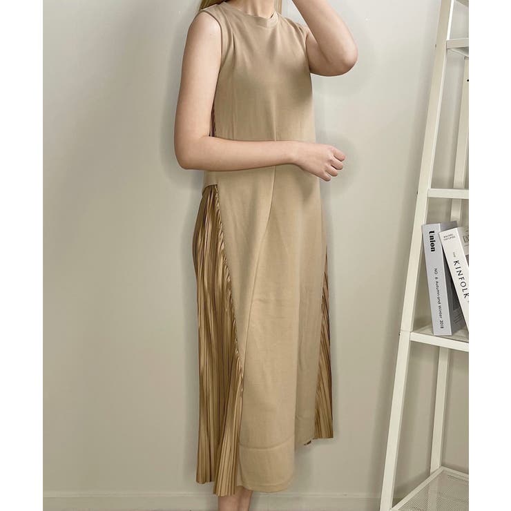 冬新作 バックプリーツ ノースリーブワンピース | ShopNikoNiko | 詳細画像4 