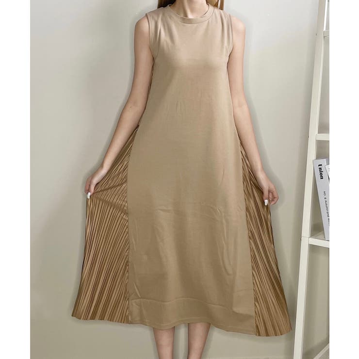 冬新作 バックプリーツ ノースリーブワンピース | ShopNikoNiko | 詳細画像5 