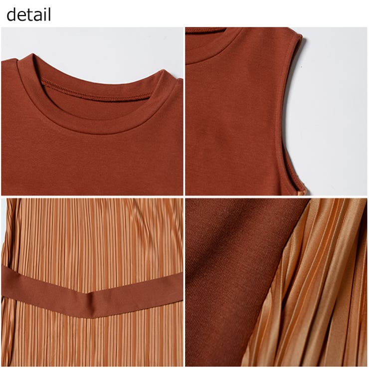 冬新作 バックプリーツ ノースリーブワンピース | ShopNikoNiko | 詳細画像13 