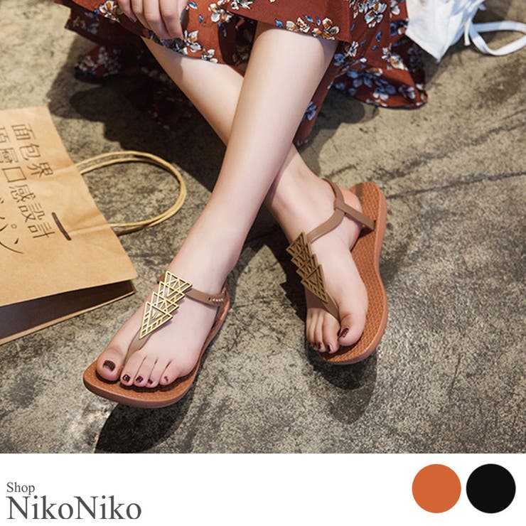 夏新作 トングサンダル 靴 | ShopNikoNiko | 詳細画像1 
