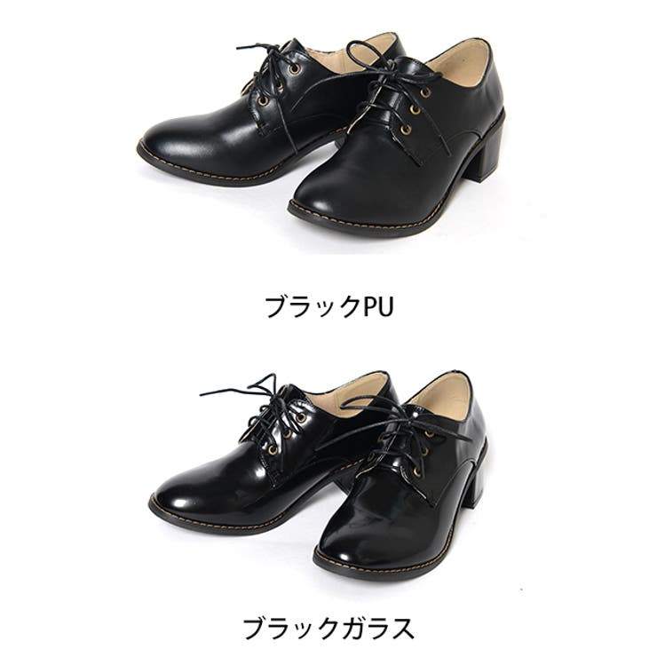 春新作 レースアップヒールローファー 靴[品番：MG000007059