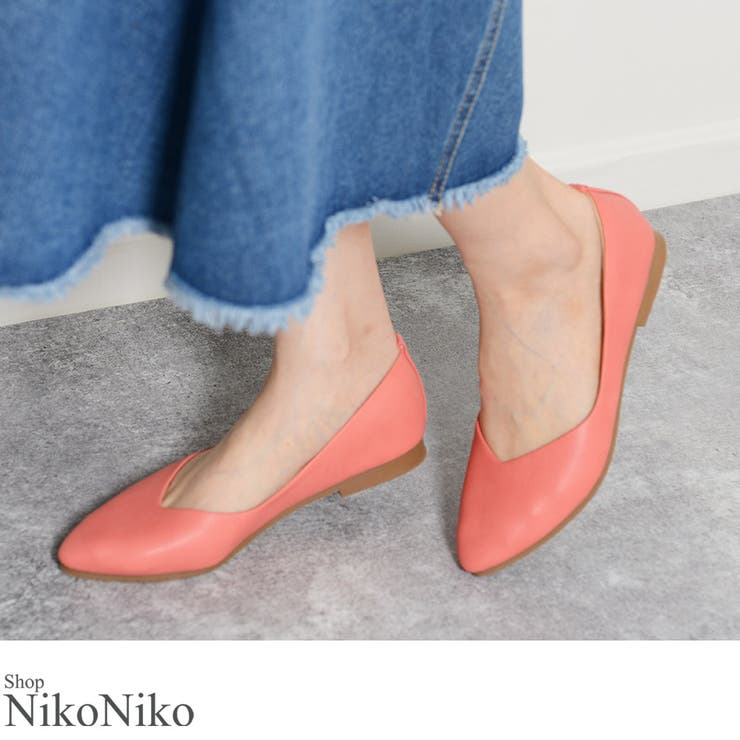 夏新作 Vカットパンプス 靴 | ShopNikoNiko | 詳細画像1 