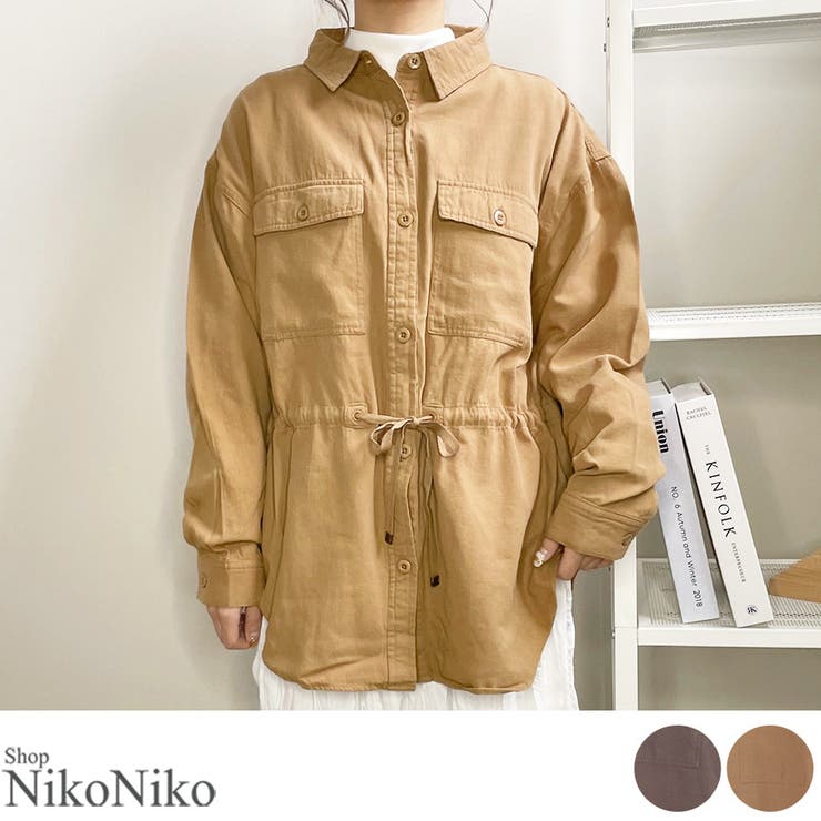 春新作 オーバーサイズ ウエストドロストシャツ | ShopNikoNiko | 詳細画像1 
