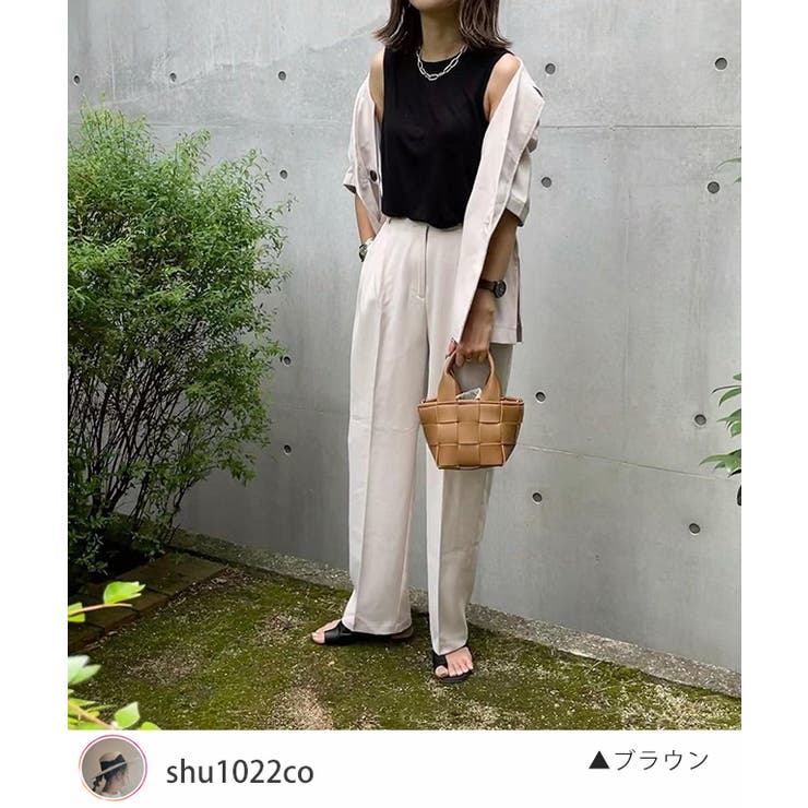 夏新作 ブロックレザー2wayバッグ ハンドバッグ | ShopNikoNiko | 詳細画像4 