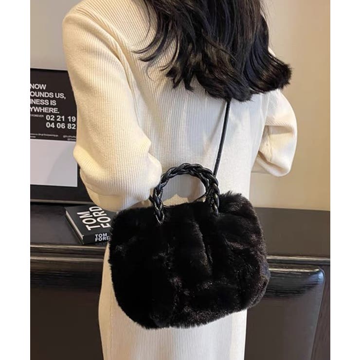 ホワイト | 冬新作 2way フェイクファー | ShopNikoNiko