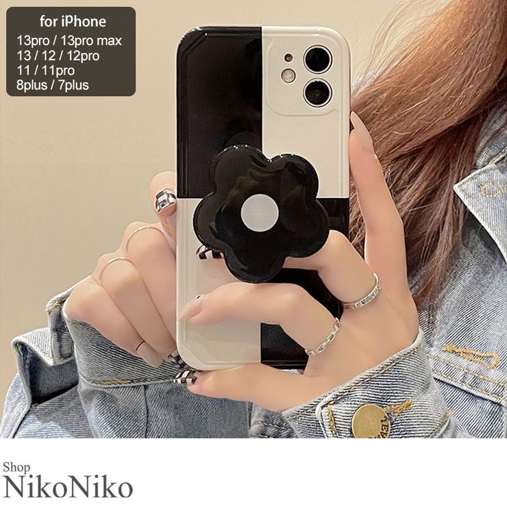 クリア フラワー ポップソケット スマホグリップ グリップトック 韓国