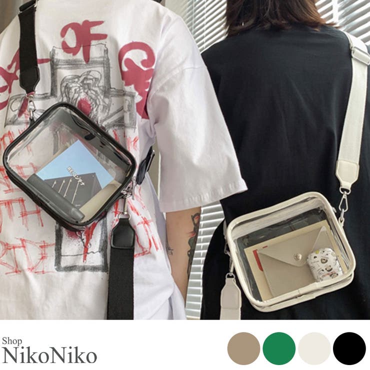 夏新作 ベルトショルダークリアバッグ バッグ | ShopNikoNiko | 詳細画像1 