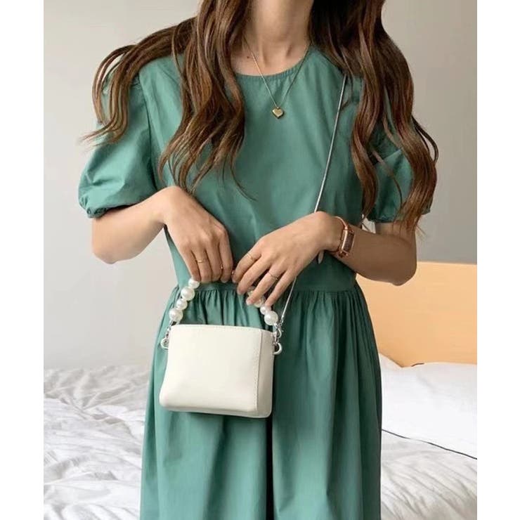 冬新作 2wayハンドルパールバッグ 鞄[品番：MG000007815