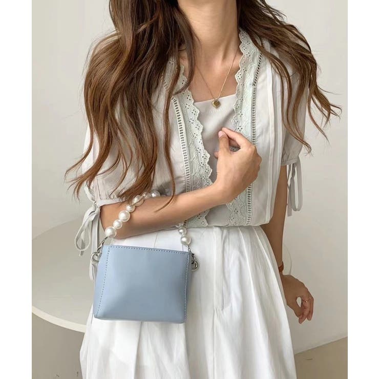 冬新作 2wayハンドルパールバッグ 鞄[品番：MG000007815