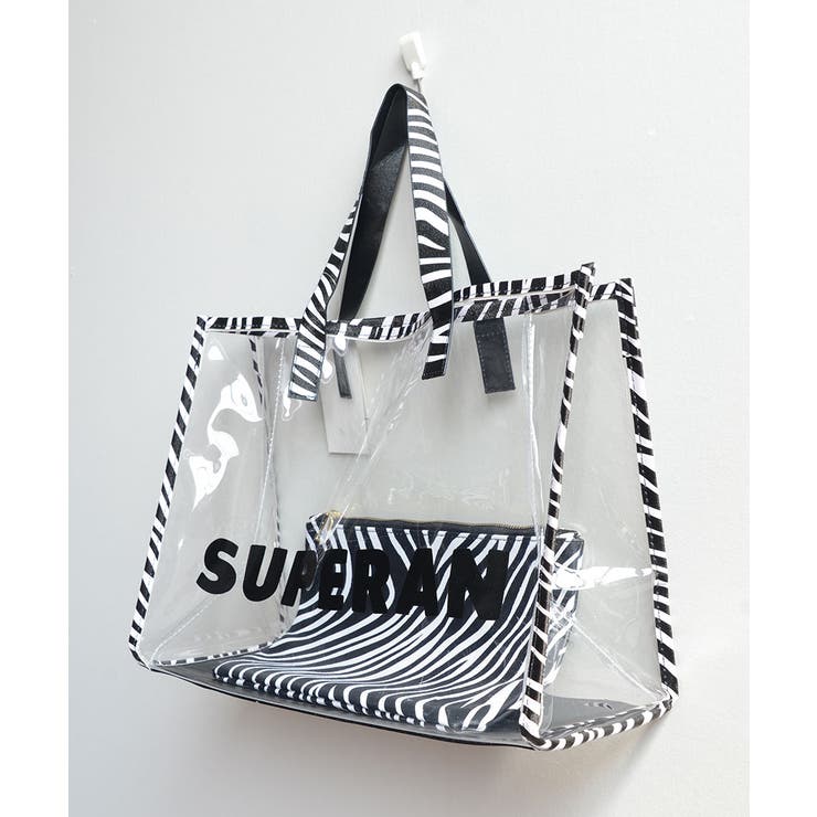 冬新作 ポーチ付き ゼブラ柄クリアバッグ | ShopNikoNiko | 詳細画像17 