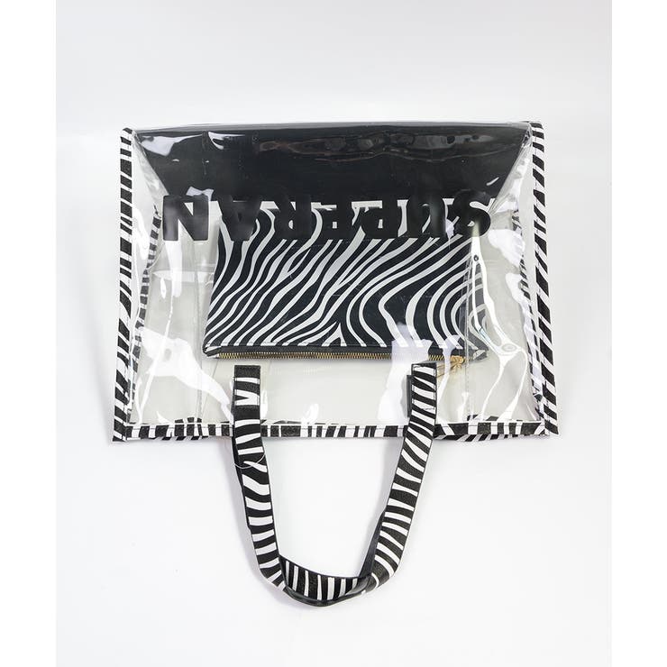 冬新作 ポーチ付き ゼブラ柄クリアバッグ | ShopNikoNiko | 詳細画像19 