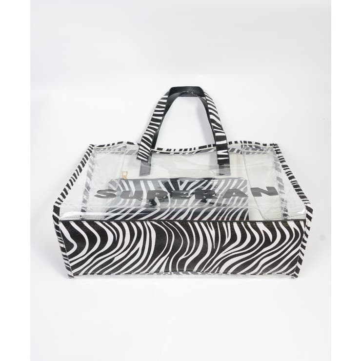 冬新作 ポーチ付き ゼブラ柄クリアバッグ | ShopNikoNiko | 詳細画像20 