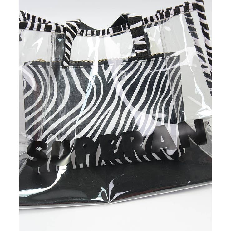 冬新作 ポーチ付き ゼブラ柄クリアバッグ | ShopNikoNiko | 詳細画像22 