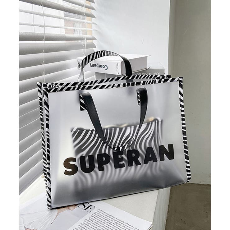 マット | 冬新作 ポーチ付き ゼブラ柄クリアバッグ | ShopNikoNiko