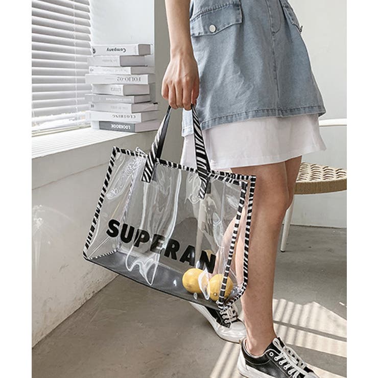 冬新作 ポーチ付き ゼブラ柄クリアバッグ | ShopNikoNiko | 詳細画像12 