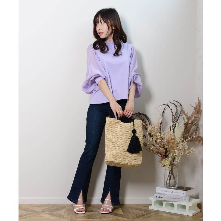 冬新作 スリットフレアデニム パンツ | ShopNikoNiko | 詳細画像7 