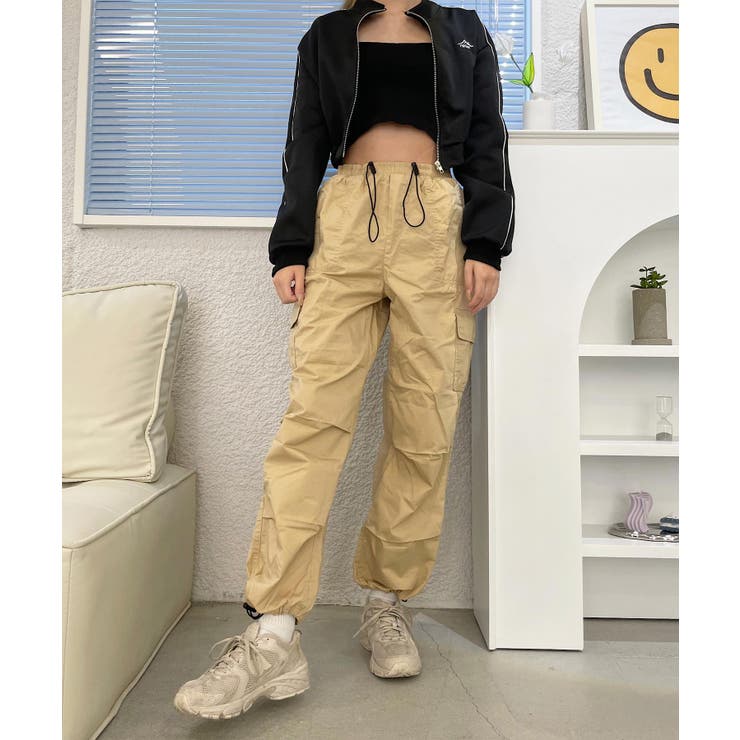 カーゴパンツ 韓国 レディース[品番：MG000008095