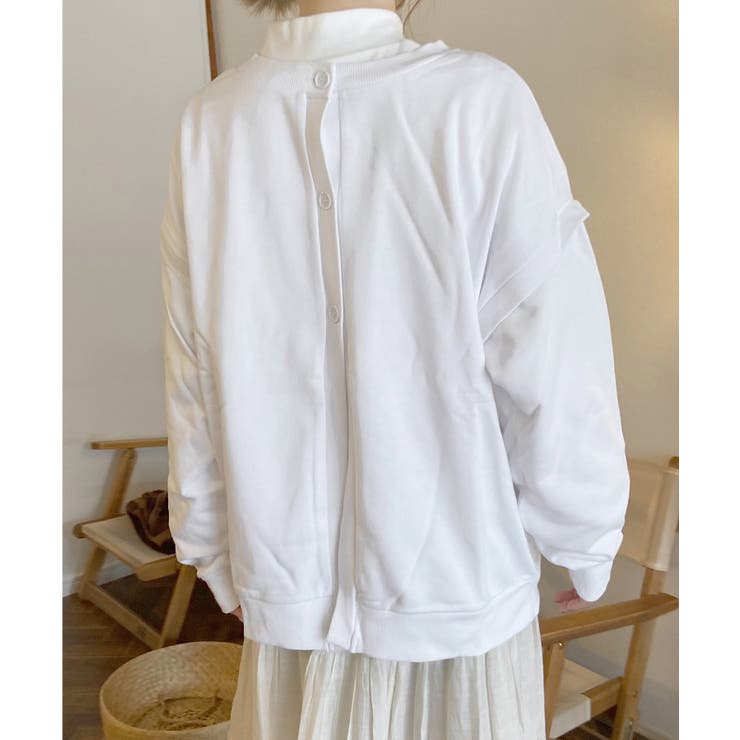 ホワイト | 冬新作 2way 裏毛スウェットカーディガン | ShopNikoNiko