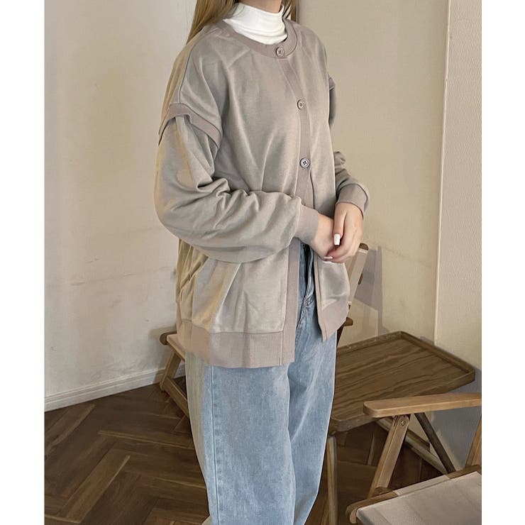 冬新作 2way 裏毛スウェットカーディガン | ShopNikoNiko | 詳細画像10 