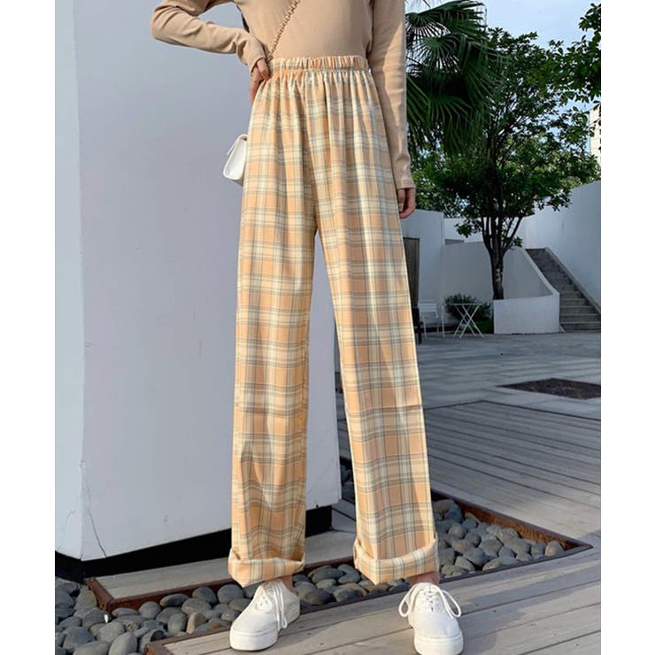 冬新作 ギンガムチェック ワイドパンツ | ShopNikoNiko | 詳細画像8 