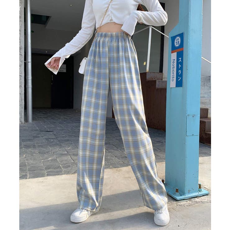 冬新作 ギンガムチェック ワイドパンツ | ShopNikoNiko | 詳細画像10 