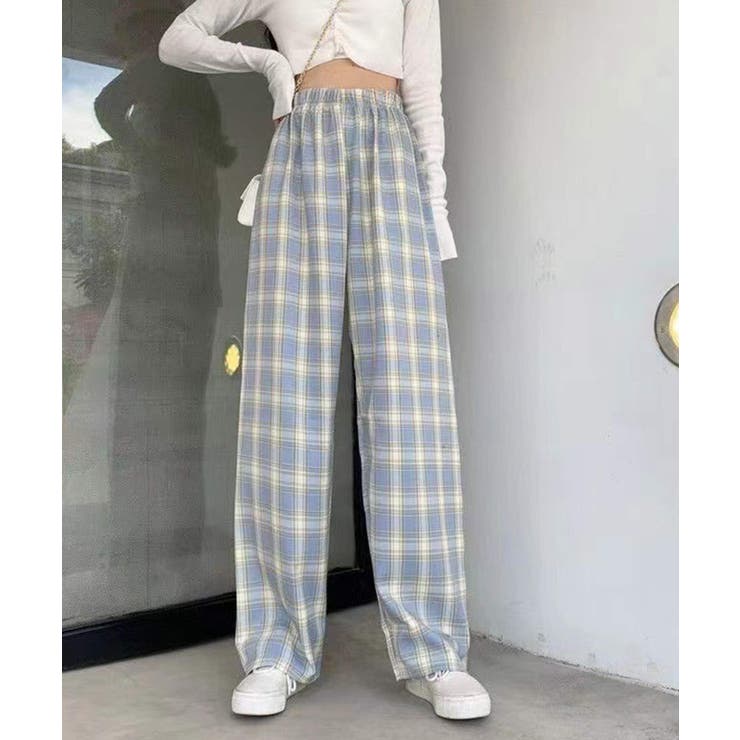 冬新作 ギンガムチェック ワイドパンツ | ShopNikoNiko | 詳細画像12 