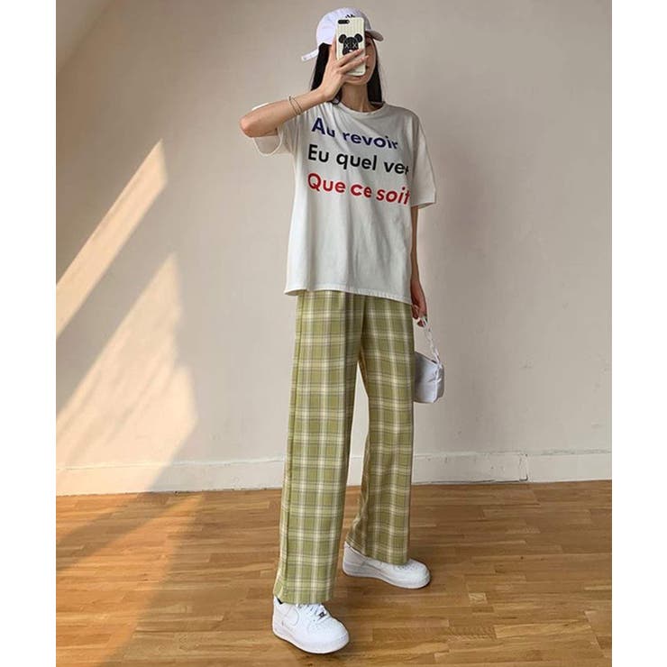 冬新作 ギンガムチェック ワイドパンツ | ShopNikoNiko | 詳細画像13 