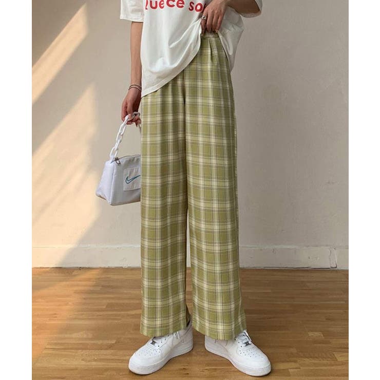 冬新作 ギンガムチェック ワイドパンツ | ShopNikoNiko | 詳細画像14 