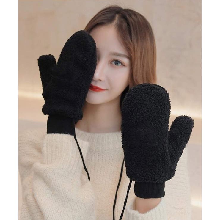 冬新作 ミトン編み 紐付き | ShopNikoNiko | 詳細画像5 