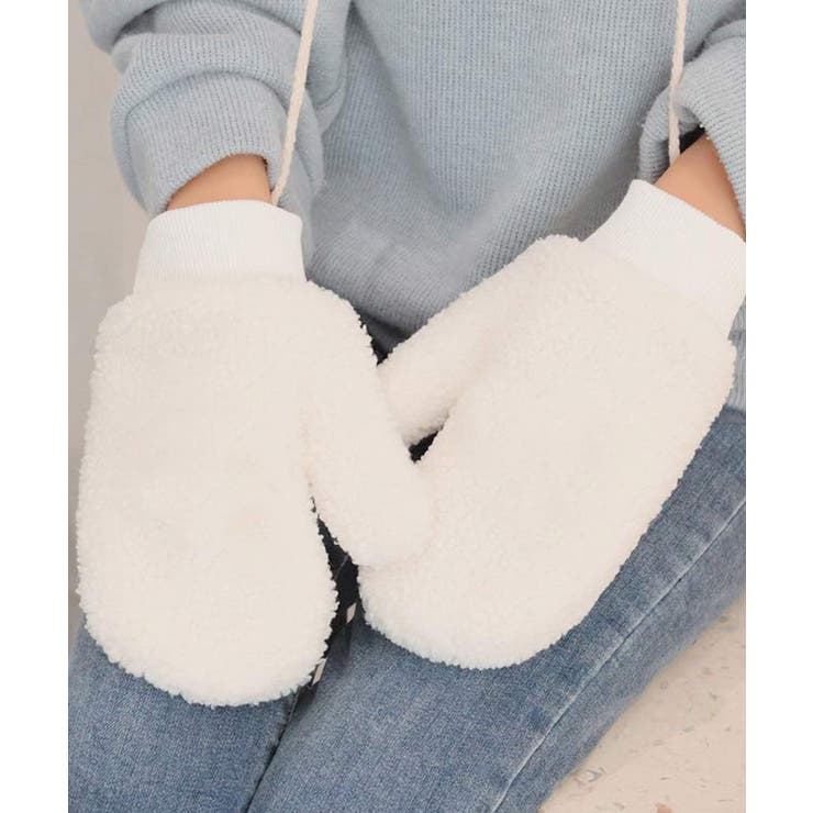 冬新作 ミトン編み 紐付き | ShopNikoNiko | 詳細画像15 