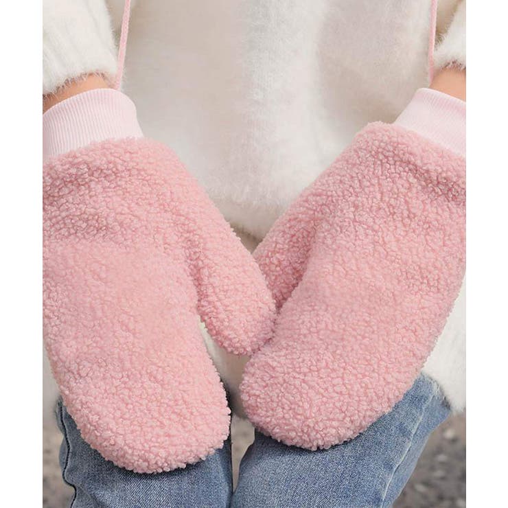 ミンク&フォックスボレロ、パッションピンクロング手袋　おまとめ Lumignon original ♥ pink × black houndstooth pocket fur op