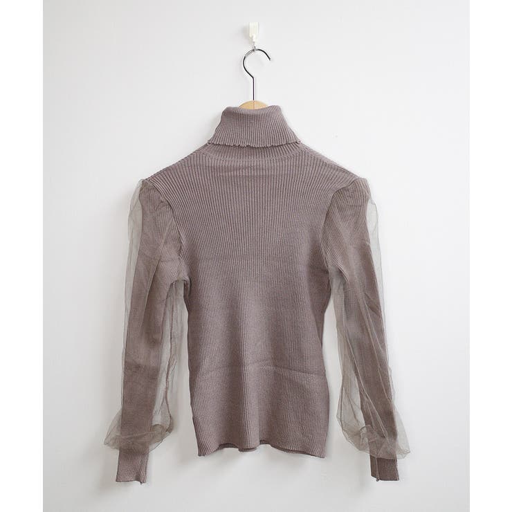 冬新作 袖チュール タートルネック | ShopNikoNiko | 詳細画像24 