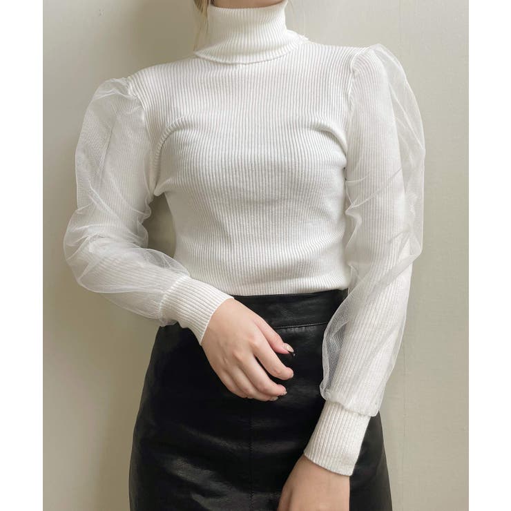 冬新作 袖チュール タートルネック | ShopNikoNiko | 詳細画像13 