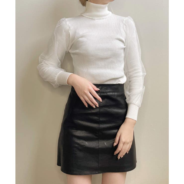 冬新作 袖チュール タートルネック | ShopNikoNiko | 詳細画像15 