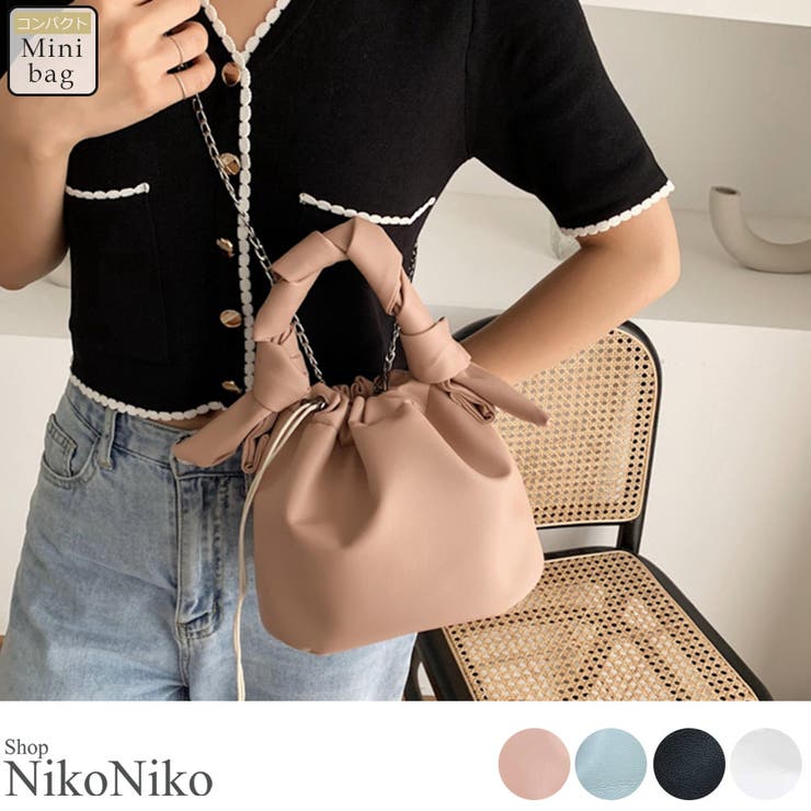 春新作 ワンハンドル 巾着バッグ | ShopNikoNiko | 詳細画像1 