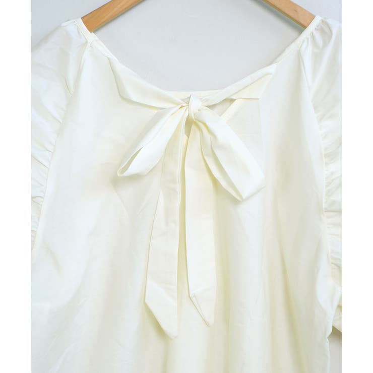 冬新作 バックリボン パフスリーブワンピース | ShopNikoNiko | 詳細画像17 