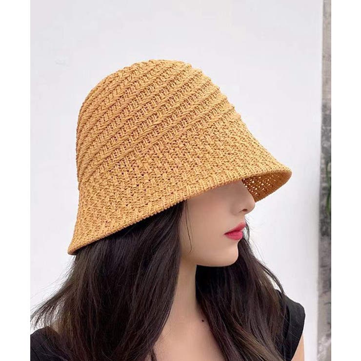 ベージュ | 夏新作 ペーパー編み ストローハット | ShopNikoNiko