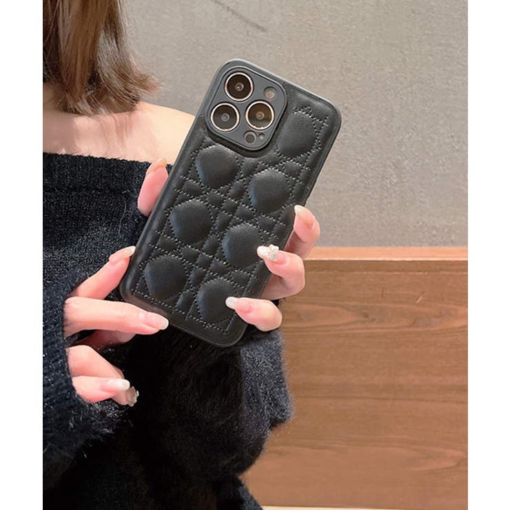 キルティング スマホケース  iphoneケース[品番：MG000008101]｜ShopNikoNiko（ショップニコニコ）のファッション通販｜SHOPLIST（ショップリスト）