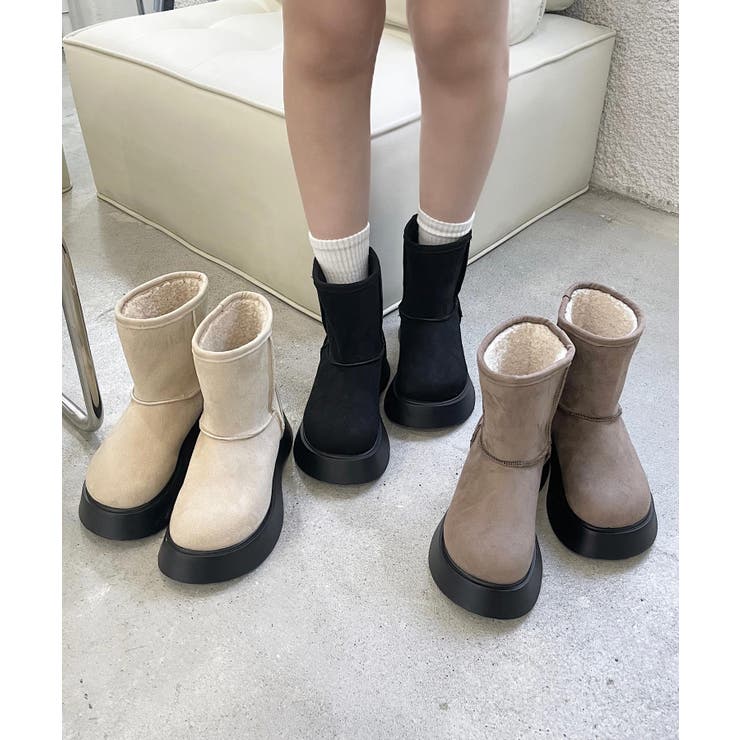春新作 厚底 ムートンブーツ | ShopNikoNiko | 詳細画像7 