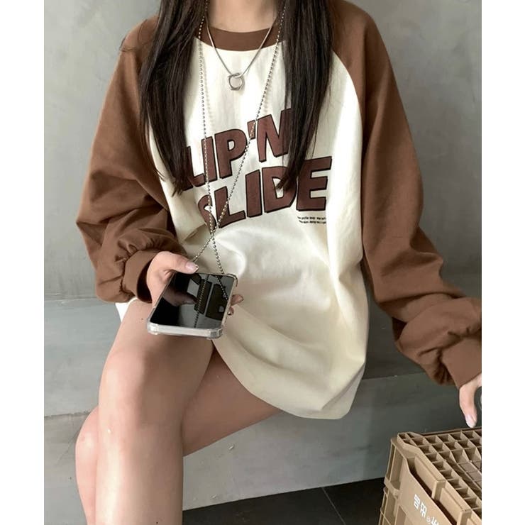 冬新作 ロゴプリント ラグラン | ShopNikoNiko | 詳細画像8 