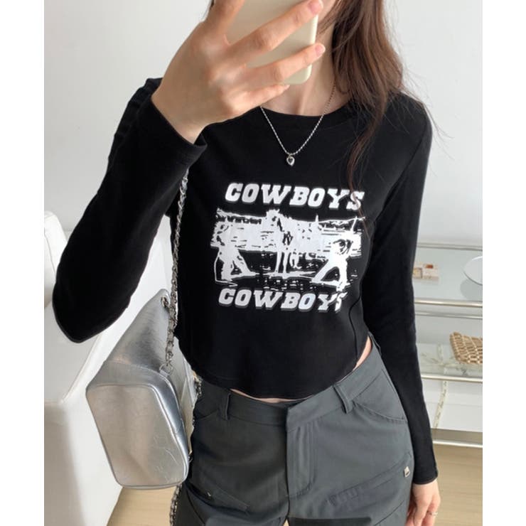 冬新作 クロップド丈 ロゴプリント | ShopNikoNiko | 詳細画像4 