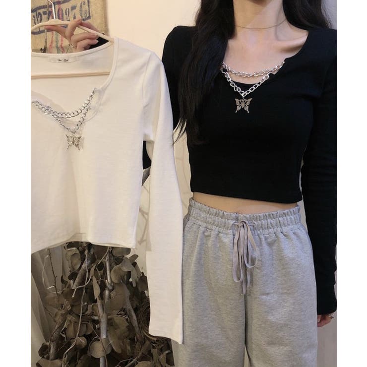 冬新作 バタフライチャーム付き ショート丈 | ShopNikoNiko | 詳細画像4 